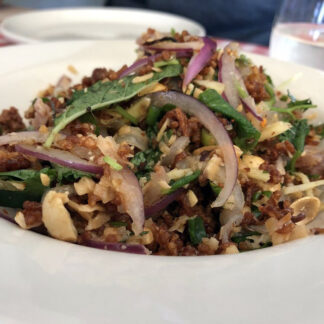 Crispy Rice Ball Salad