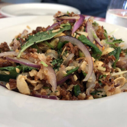 Crispy Rice Ball Salad