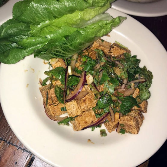 Larb Crunchy Tofu Thai Food & Tapas