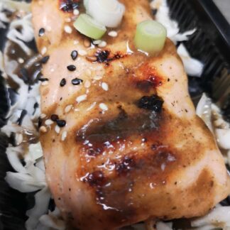 Grilled Salmon with Teriyaki Sauce