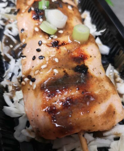 Grilled Salmon with Teriyaki Sauce
