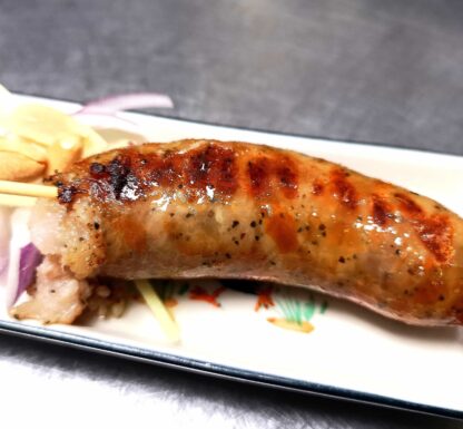 Pork belly, Rice & Herb Sausage